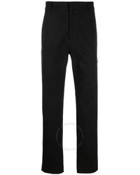 Moncler - High-Rise Straight-Leg Trousers, Brand Size 48 Us - Lyst
