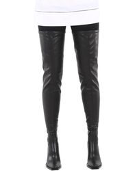 Burberry - Stretch Leather Over-the-knee Boots - Lyst