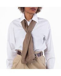 Saint Laurent - Cassandre Square Scarf - Lyst