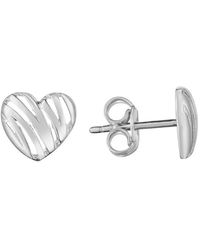 Kylie Harper - Ladies 14K 'Scribbled' Heart Stud Earrings - Lyst
