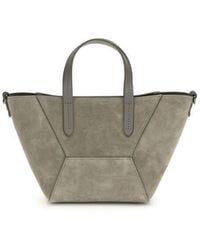 Brunello Cucinelli - Calf Leather Shoulder Bag - Lyst