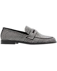 AMINA MUADDI - Tilda Crystal Loafers, Brand Size 36 Us - Lyst