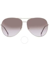 Carolina Herrera - Brown Violet Pilot Sunglasses Ch 0034/s 03yg/qr 64 - Lyst