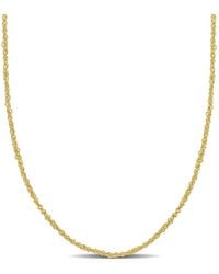 Amour - 1.2Mm Sparkling Singapore Chain Necklace - Lyst
