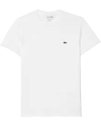 Lacoste - Short Sleeve Pima Cotton Jersey T-Shirt, Brand Size 8 - Lyst