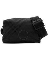 Burberry - Check-Jacquard Zipped Belt Bag - Lyst
