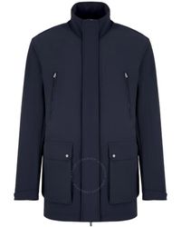 Emporio Armani - Flap-Pocket Long-Sleeve Jacket, Brand Size 50 (Us - Lyst