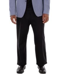 BOSS - Straight Waistband Wool Pants - Lyst