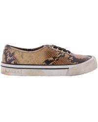 Bally - Lyder Snakeskin-Effect Low-Top Sneakers, Brand Size 42 Us Size 9 - Lyst