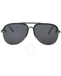 Tom Ford - Terry Smoke Pilot Sunglasses Ft1004 20a 62 - Lyst
