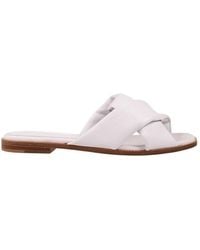 Ferragamo - Knott Strap Slide Sandal - Lyst