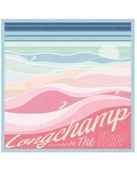 Longchamp - En Pleine Vague Square Silk Scarf - Lyst