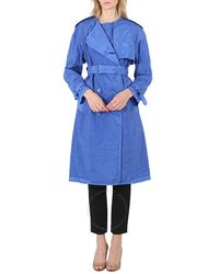 Burberry - Warm Royal Collarless Double Breasted Trench Coat - Lyst