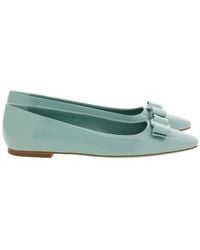 Ferragamo - Vernice Patent Leather Ballet Flats - Lyst