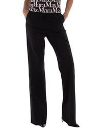 Max Mara - Wide-Leg Tailored Trousers, Brand Size 40 Us Size 6 - Lyst