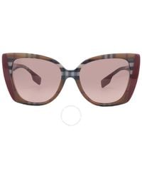 Burberry - Meryl Pink Gradient Dark Brown Cat Eye Sunglasses Be4393 405413 54 - Lyst