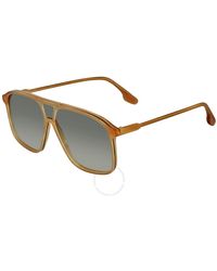 Victoria Beckham - Grey Square Sunglasses Vb156s 772 60 - Lyst