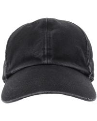 Saint Laurent - Washed Denim Cassandre Cap - Lyst
