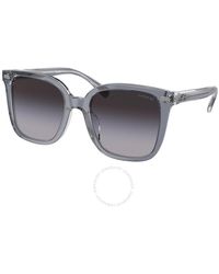 COACH - Grey Gradient Square Sunglasses Hc8381f 57808g 56 - Lyst