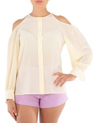 Stella McCartney - Ladies Off Shoulder Silk Blouse - Lyst