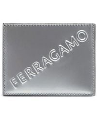 Ferragamo - Embossed Logo Leather Card Case - Lyst