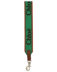 Chloé - Embroidered-Logo Shoulder Bag Strap - Lyst