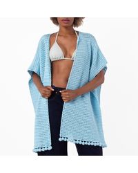 Burberry - Hand Knitted Crochet Cotton Cape - Lyst