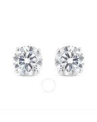Haus of Brilliance - Ags Certified 14k White Gold 2.0 Cttw 4-prong Set Brilliant Round-cut Solitaire Diamond Screw Back Stud Earrings - Lyst