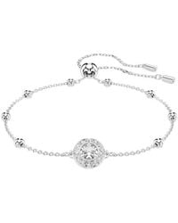 Swarovski - Una Angelic Rhodium Plated Bracelet - Lyst