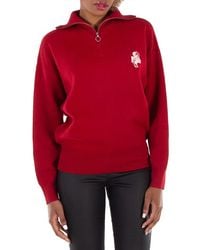 Isabel Marant - Logo Print Cotton Sweater, Brand Size 36 (Us - Lyst