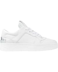 Jimmy Choo - Florent/F Mix Leather Sneakers, Brand Size 35 Us - Lyst