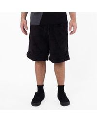 Moncler - Fuzzy Fleece Weave Track Shorts - Lyst