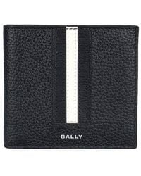 Bally - Ribbon Leather Bi-Fold Wallet - Lyst
