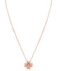 Swarovski - Idyllia Pendant Cz Clover Rose Shiny Silk - Lyst
