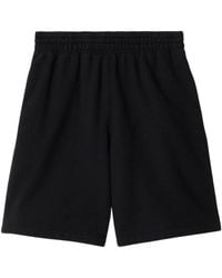 Burberry - Equestrian Knight Design Cotton Shorts - Lyst