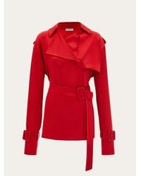 Ferragamo - Bright Belted Jacket, Brand Size 38 (Us - Lyst