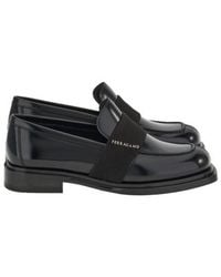 Ferragamo - Iride Leather Logo Loafers - Lyst
