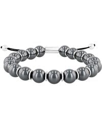 Robert Alton - Stainless Steel Hematite Bead Bolo Bracelet - Lyst
