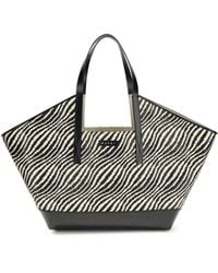 Marni - Raffia Effect Fabric Tote Bag - Lyst