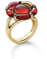 Baccarat - 's B Flower Vermeil Red Crystal Ring 280767 - Lyst