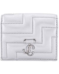 Jimmy Choo - Hanne Jc Emblem Leather Wallet - Lyst