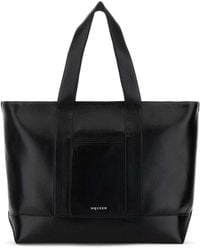 McQueen - Black Leather Shopping Bag - Lyst