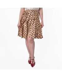 Burberry - Paisley Print Pleated Midi Skirt, Brand Size 8 Us - Lyst