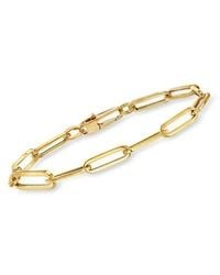 Roberto Coin - 18k Yellow Gold Paperclip Bracelet - Lyst