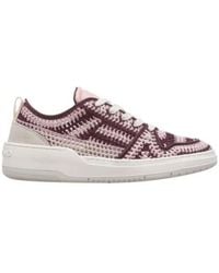 Ferragamo - Dennis Macrame Low-Top Sneakers - Lyst