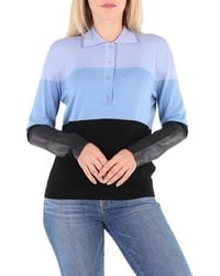 Burberry - Ladies Long Sleeve Polo Shirt - Lyst