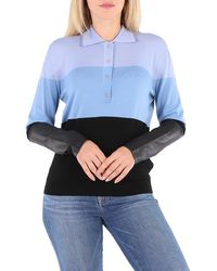 Burberry - Ladies Long Sleeve Polo Shirt - Lyst