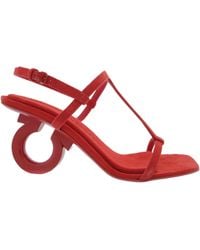 Ferragamo - Ferragamo Elina Gancini Heel Sandals - Lyst