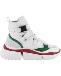 Chloé - Sonnie High-Top Sneakers, Brand Size 39 Us - Lyst