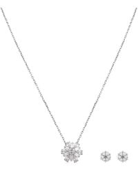 Swarovski - Idyllia E Set Set Of 2 Rhodium Shiny - Lyst